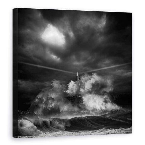 Tablou Canvas - Muro Time, Marime: 90 x 90 cm - - Roveli