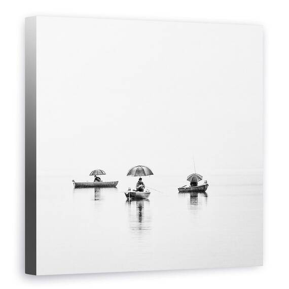 Tablou Canvas - Lumea Pescarilor, Marime: 90 x 90 cm - - Roveli