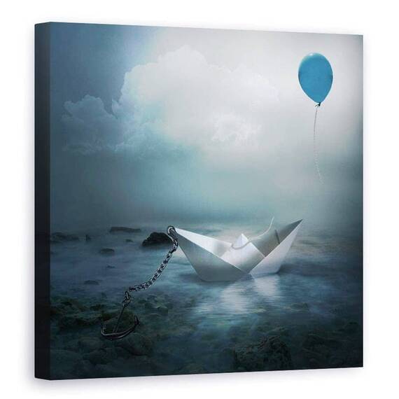 Tablou Canvas - Fara Optiuni, Marime: 90 x 90 cm - - Roveli