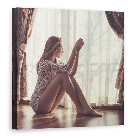 Tablou Canvas - Asteptand Dragostea, Marime: 90 x 90 cm - - Roveli