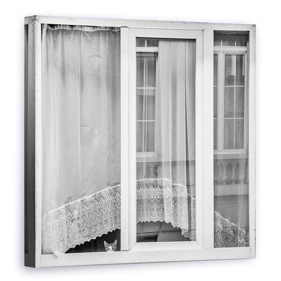 Tablou Canvas - Pisoiul Din Fereastra, Marime: 90 x 90 cm - - Roveli