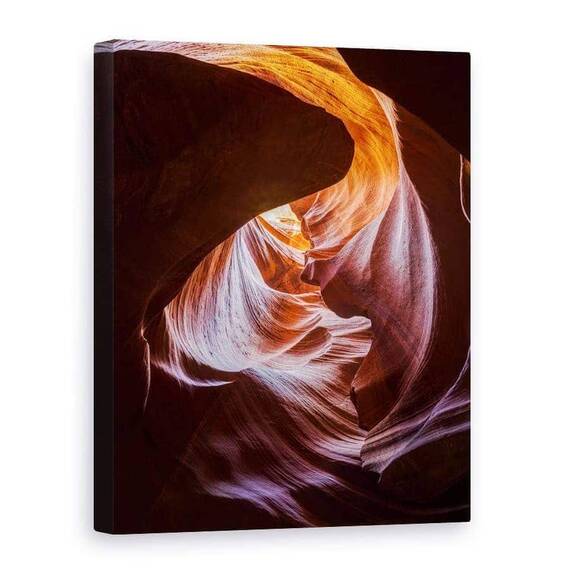 Tablou Canvas - Inima De Foc, Marime: 75 x 100 cm - - Roveli