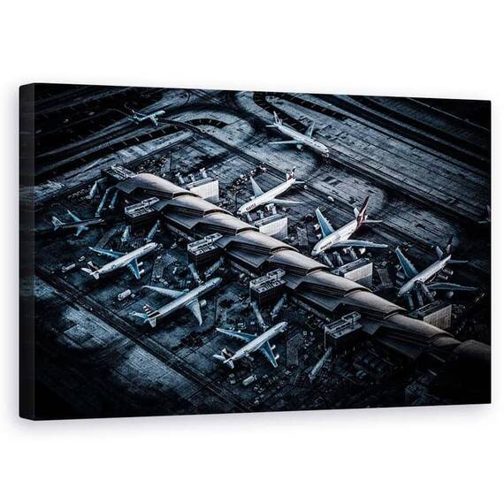 Tablou Canvas - Peste Lax, Marime: 50 x 80 cm - - Roveli