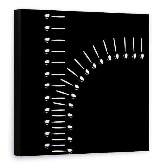 Tablou Canvas - Fermoar De Linguri, Marime: 90 x 90 cm - - Roveli