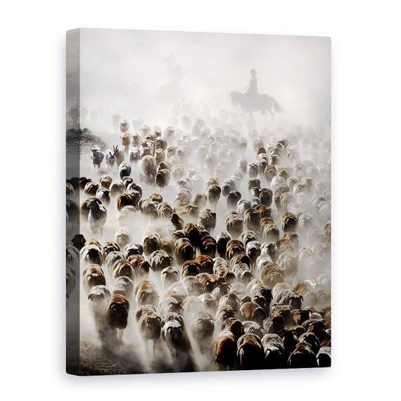 Tablou Canvas - Marea Migratie A Chinei, Marime: 75 x 100 cm - - Roveli