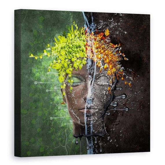 Tablou Canvas - Metomorfoza, Marime: 90 x 90 cm - - Roveli