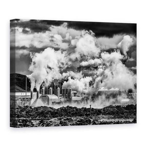 Tablou Canvas - Fum Negru, Marime: 75 x 100 cm - - Roveli
