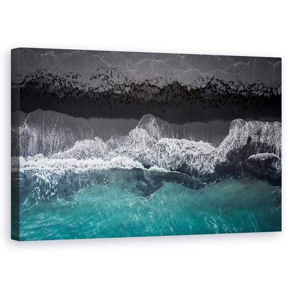 Tablou Canvas - Plaja Neagra, Marime: 50 x 80 cm - - Roveli