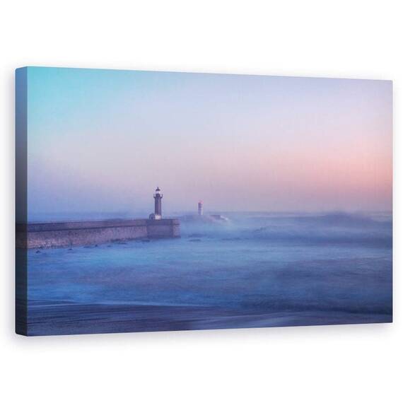 Tablou Canvas - Farul Din Porto, Portugalia, Marime: 50 x 80 cm - - Roveli