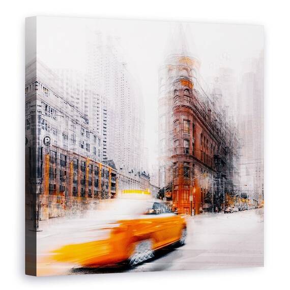 Tablou Canvas - Taxi, Marime: 90 x 90 cm - - Roveli
