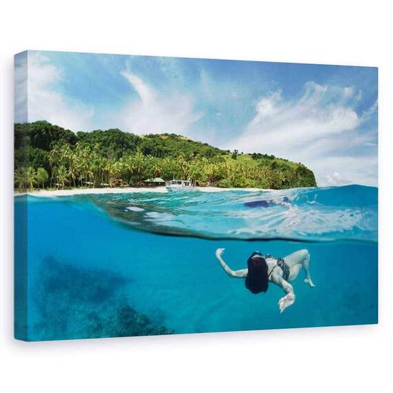 Tablou Canvas - Atingerea Paradisului, Marime: 60 x 90 cm - - Roveli