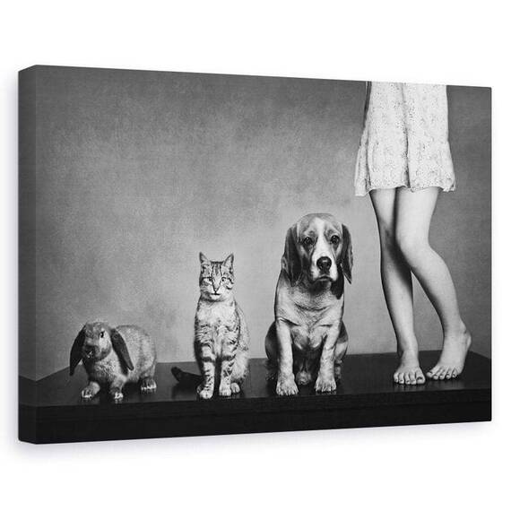 Tablou Canvas - Portret De Familie, Marime: 60 x 90 cm - - Roveli