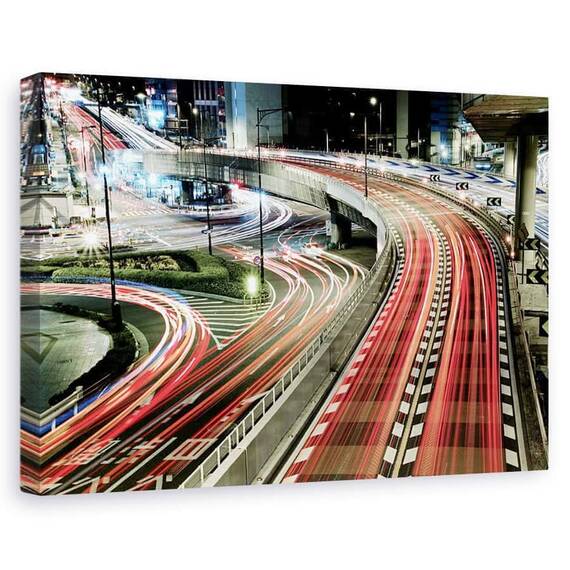 Tablou Canvas - Trafic Haotic, Marime: 60 x 90 cm - - Roveli