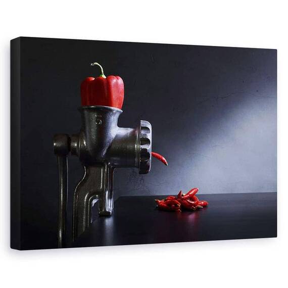Tablou Canvas - Rosu Si Fierbinte, Marime: 60 x 90 cm - - Roveli