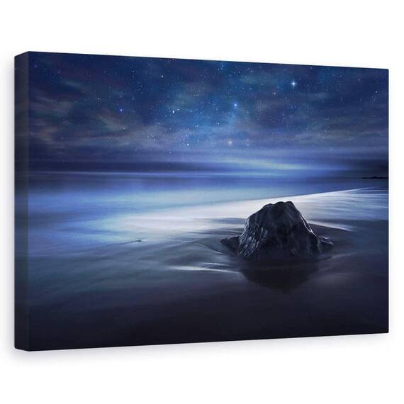 Tablou Canvas - Catifea Albastra, Marime: 60 x 90 cm - - Roveli