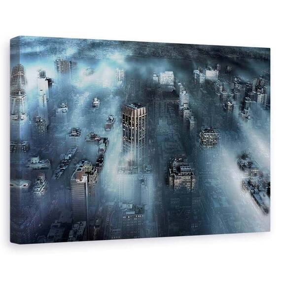 Tablou Canvas - NYC Albastru - - Roveli