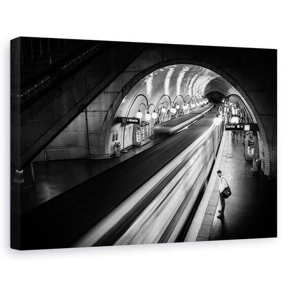 Tablou Canvas - Metroul Din Paris, Marime: 60 x 90 cm - - Roveli