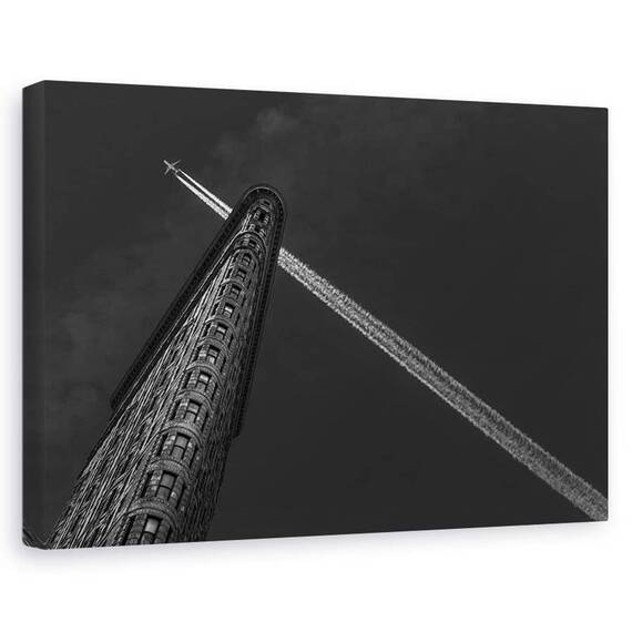 Tablou Canvas - New York - Traversare La Flatiron, Marime: 60 x 90 cm - - Roveli