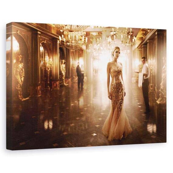 Tablou Canvas - Aur, Marime: 60 x 90 cm - - Roveli