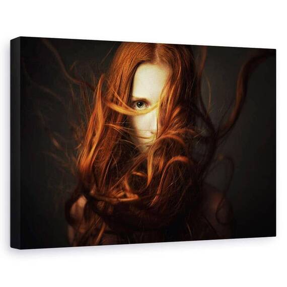 Tablou Canvas - Femeie, Marime: 60 x 90 cm - - Roveli