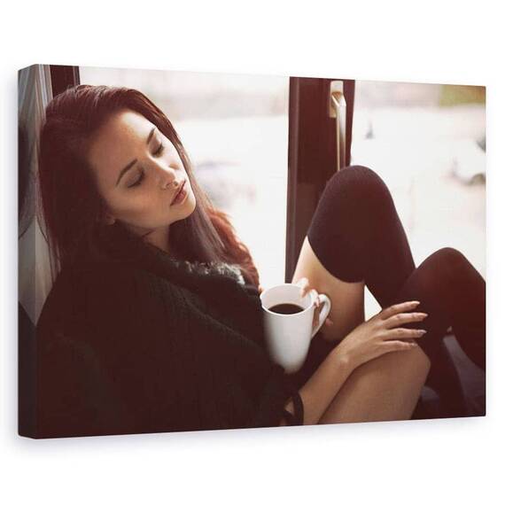 Tablou Canvas - Cafeaua De Dimineata, Marime: 60 x 90 cm - - Roveli