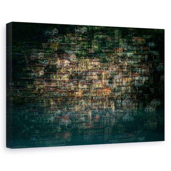 Tablou Canvas - Casa Multipla, Marime: 60 x 90 cm - - Roveli