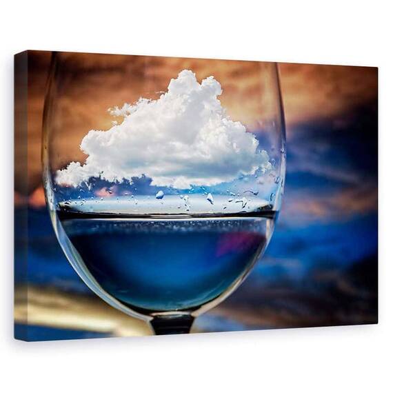 Tablou Canvas - Nor Intr-Un Pahar, Marime: 60 x 90 cm - - Roveli