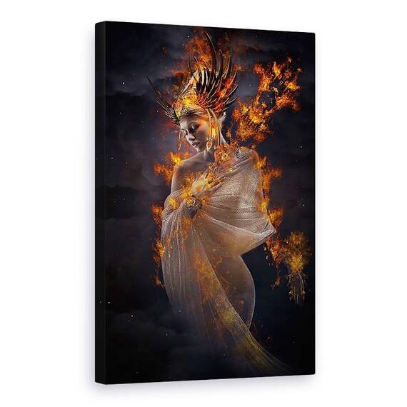 Tablou Canvas - Printesa Focului, Marime: 60 x 90 cm - - Roveli
