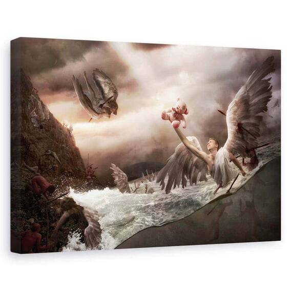 Tablou Canvas - Golful Ingerilor, Marime: 60 x 90 cm - - Roveli