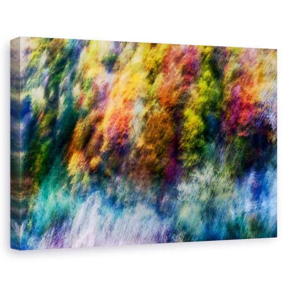 Tablou Canvas - Padure Colorata, Marime: 60 x 90 cm - - Roveli