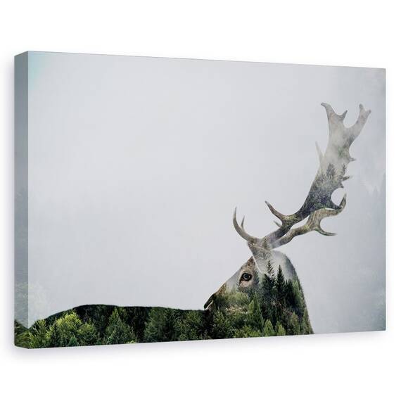 Tablou Canvas - Corn De Cerb, Marime: 60 x 90 cm - - Roveli