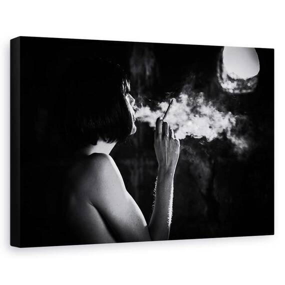 Tablou Canvas - In Fum, Marime: 60 x 90 cm - - Roveli