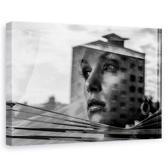 Tablou Canvas - Fereastra, Marime: 60 x 90 cm - - Roveli