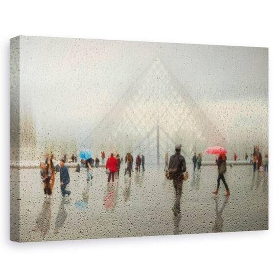 Tablou Canvas - Ploaie In Paris, Marime: 60 x 90 cm - - Roveli