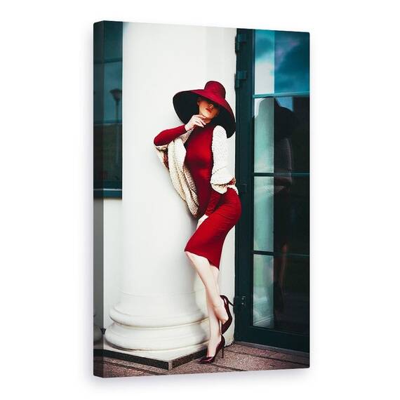 Tablou Canvas - Eleganta Este Singura Frumusete Care Nu Se Estompeaza Niciodata, Marime: 60 x 90 cm - - Roveli