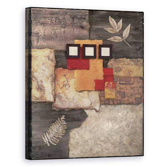 Tablou canvas - Abstract, Modern, Pietre, Frunze, Marime: 40 x 50 cm - - Roveli