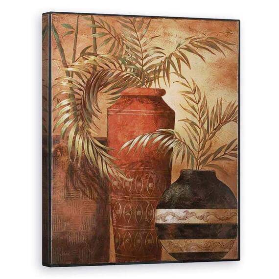 Tablou canvas - Natura Morta, Obiecte, Vaze, Plante, Pictura, Marime: 60 x 75 cm - - Roveli