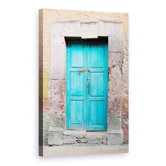 Tablou Canvas - Usa Albastra, Topaz, Mediterana, Marime: 80 x 120 cm - - Roveli