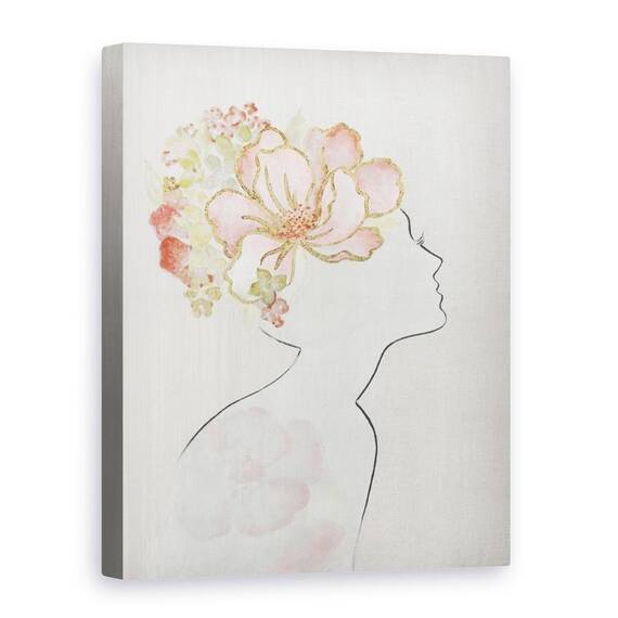 Tablou canvas - Abstract, Barbat, Femeie, Flori, Pictura - - Roveli