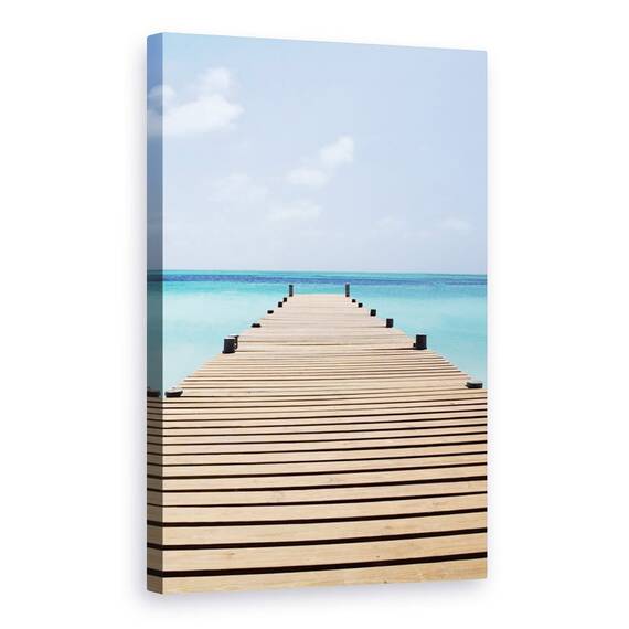Tablou Canvas - Natura, Peisaj, Mare, Apa Limpede, Cer Albastru, Marime: 80 x 120 cm - - Roveli
