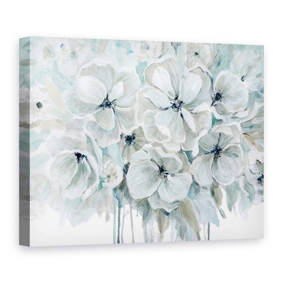Tablou canvas - Flori, Alb, Armonie, Pictura, Marime: 75 x 100 cm - - Roveli