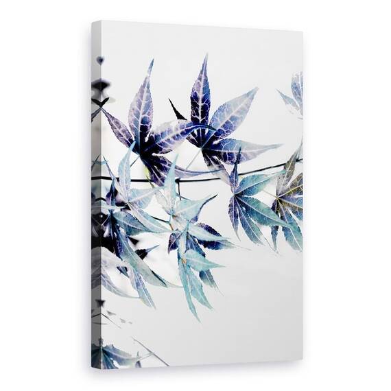 Tablou Canvas - Natura, Planta, Artar Albastru, Pictura, Marime: 80 x 120 cm - - Roveli