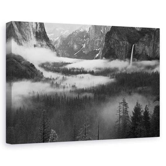 Tablou Canvas - Ceata Plutind In Valea Yosemite - - Roveli