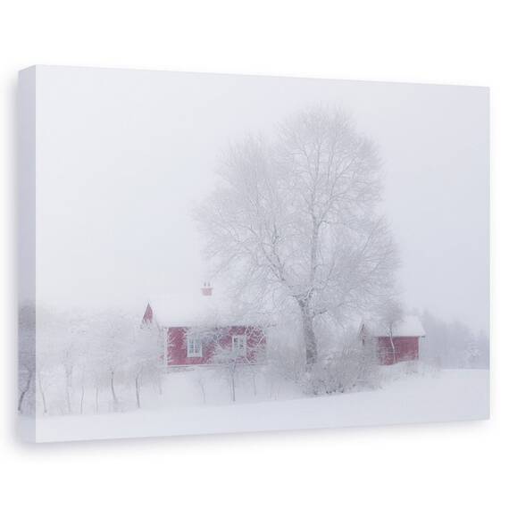 Tablou Canvas - Idila De Iarna, Marime: 60 x 90 cm - - Roveli