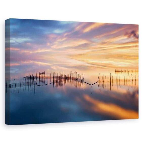 Tablou Canvas - Plase De Pescuit, Marime: 60 x 90 cm - - Roveli