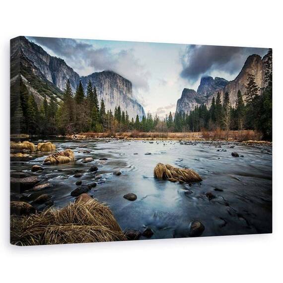 Tablou Canvas - Fluxul Intunecat, Marime: 60 x 90 cm - - Roveli