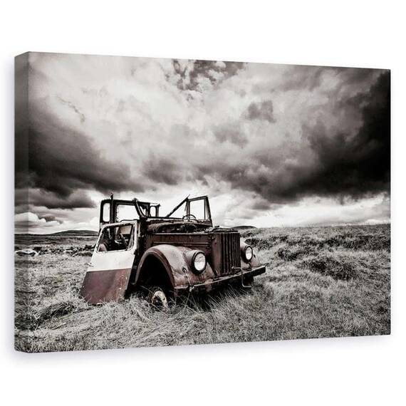 Tablou Canvas - Fara Acoperis, Marime: 60 x 90 cm - - Roveli