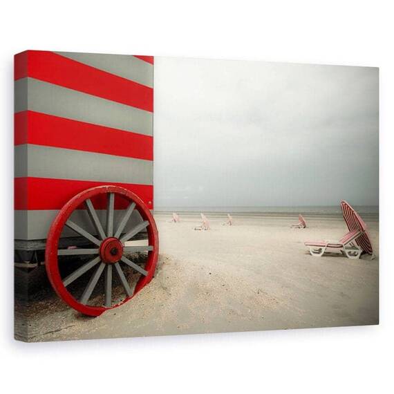 Tablou Canvas - Vagon Rosu - - Roveli