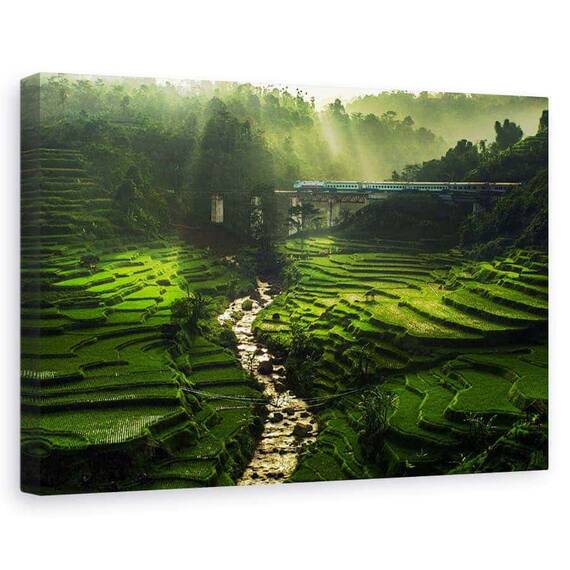 Tablou Canvas - Traversarea Podului Frumos, Marime: 60 x 90 cm - - Roveli