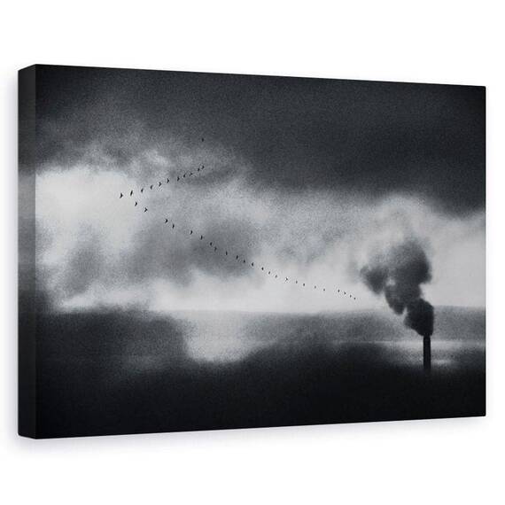 Tablou Canvas - Vizitatori Tarzii, Marime: 60 x 90 cm - - Roveli